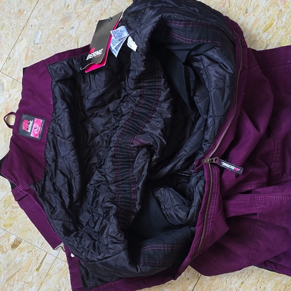 Berne Women's Softstone Duck Insulated Bib Overall Size Large - Picture 7 of 12